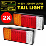 2X 44 LED Tail Lights Truck Stop Indicator rear LAMP Ute Trailer Caravan 10-30V