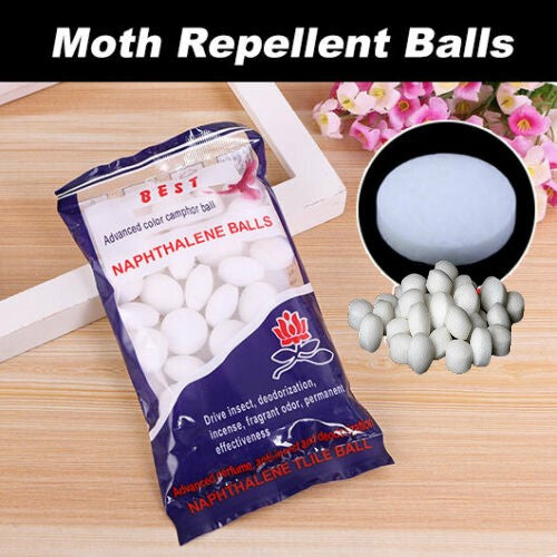 60pcs Moth Balls Home Clothes Anti Moth Cupboards Toilets Pest Control