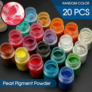 20pcs Mica Powder Epoxy Resin Dye Pearl Natural Mica Pigment Mineral Powder