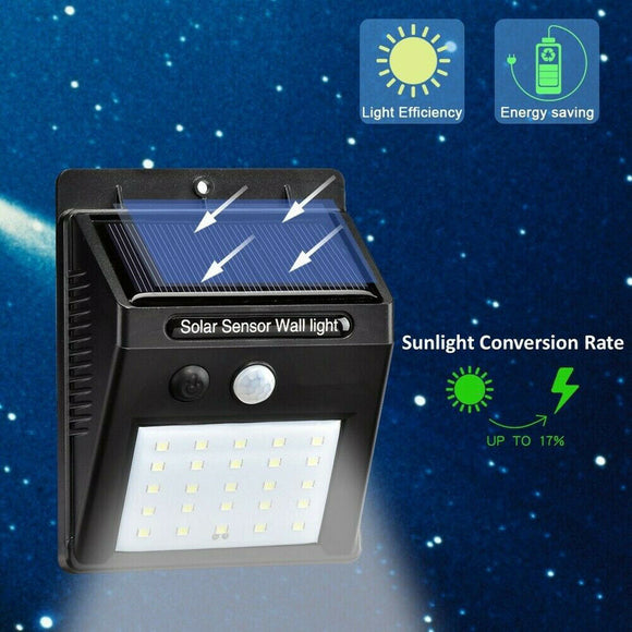 2 units 25LED Solar Power PIR Motion Sensor Lights