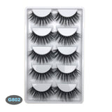 3D 5 Pairs Mink Natural Thick False Fake Eyelashes Eye Lashes Makeup Extension