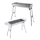 Portable & Foldable Charcoal BBQ Grills Stainless Steel Outdoor Camping