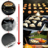 BBQ Grill Mat Reusable Bake Sheet Resistant Teflon Party Meat Barbecue Non-Stick