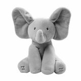 Peekaboo Talking PP Plush Elephant Baby Cotton Doll Soft Singing Stuffed Animals