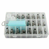 100Pcs Plastic Disposable Piping Bags + 36pcs Nozzles Cake Decor Icing Frosting