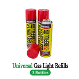 3x Butane Universal Gas Refill Jet Refined Bottle Blowtorch Lighter BBQ Fuel Can