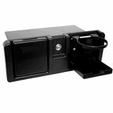 GLOVE BOX STORAGE folding Drink Holders RECESSED BOAT COMPARTMENT &KEY LOCK