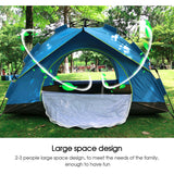 Waterproof Automatic Quick Open Camping Tent Outdoor 3-4 Persons UV protection