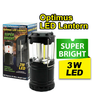 Super Bright Optimus LED Camping Lantern Collapsible Water Resistant Lamp