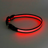 USB Rechargeable LED Dog Collar/ Leash Glow Light Up Night Safety Pet Collars Red