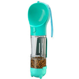 4 in1 Pet Feeder Puppy Dog Cat Water Bottle Cup Travel Pooper Scooper Outdoor