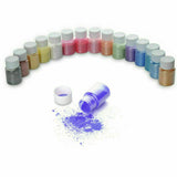 20pcs Mica Powder Epoxy Resin Dye Pearl Natural Mica Pigment Mineral Powder