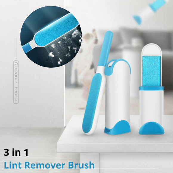 3 in 1 Pet Furs & Lint Remover Brush