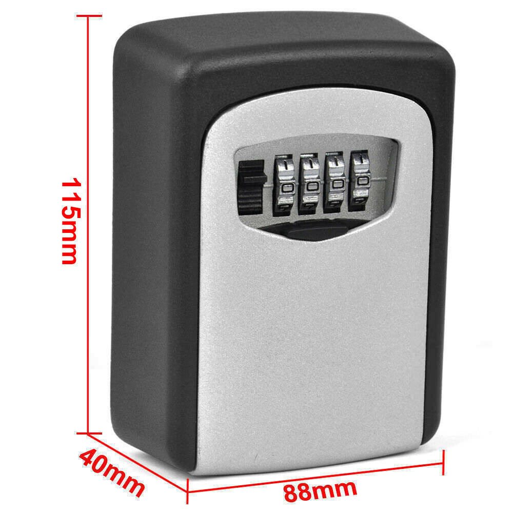 Wall Mounted High Security Steel Storage 4 Digit Key Box With Combinat ...