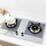 4pcs/8pcs Kitchen Gas Stove Top Burner Reusable Protector Liner Cleaning Pad Cover