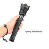 XHP90 Most Powerful 120000LM Tactical Flashlight 3 Mode Zoom LED Hunting Torch