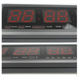 Digital Large Big Jumbo LED Wall Desk Alarm Clock With Calendar Temperature