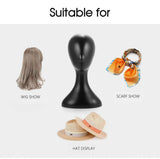 Plastic Female Mannequin Wig Hair Hat Scarf Manikin Head Model Display Stand