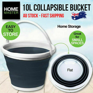 10L Folding Collapsible Silicone Water Tank Bucket for Car Camping Fishing NEW