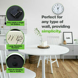 Quartz Wall Clock Round Square Wall Clock Battery Operated