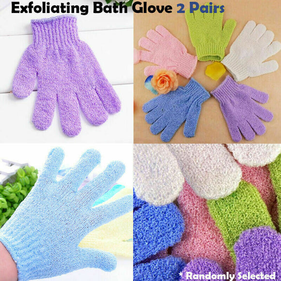 SpaSavvy Exfoliating Bath Glove 2 Pcs