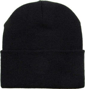 Unisex Plain Winter Ski Thermal WARM Knit Knitted BEANIE HAT Cap