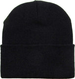 Unisex Plain Winter Ski Thermal WARM Knit Knitted BEANIE HAT Cap