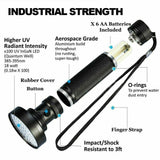 100 LED UV Flashlight Torch Light Lamp Ultraviolet Blacklight Aluminum 395 nM