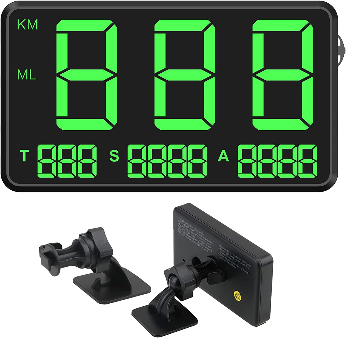 Universal HUD Head UP GPS Speedometer Digital Display Car Speed Warnin ...
