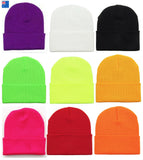 Unisex Plain Winter Ski Thermal WARM Knit Knitted BEANIE HAT Cap