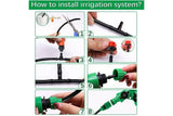 50M Hose Garden Irrigation System with Timer Plant Watering DIY Micro Drip Kits