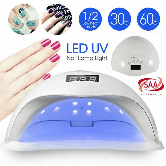 48W LED UV Nail Lamp Light Gel Polish Dryer Manicure Art Curing AU Plug