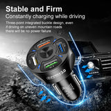 12V Car Cigarette Lighter Socket Dual QC3.0 USB Ports Fast Charger Power Adapter