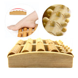 Wooden Foot Massager Roller Relieve Plantar Fasciitis Acupressure Massage Tool