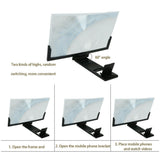 14" Folding Screen Magnifier 3D Amplifier Stand Mobile Phone Adjustable HD Video