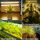 10W 48LED Grow Light Tube Strip Full Spectrum Lamp for Indoor Plants Flower Veg