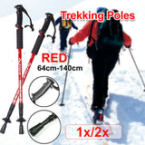 Lightweight Hiking Trekking Poles Walking Stick Anti Shock Adjustable Camping