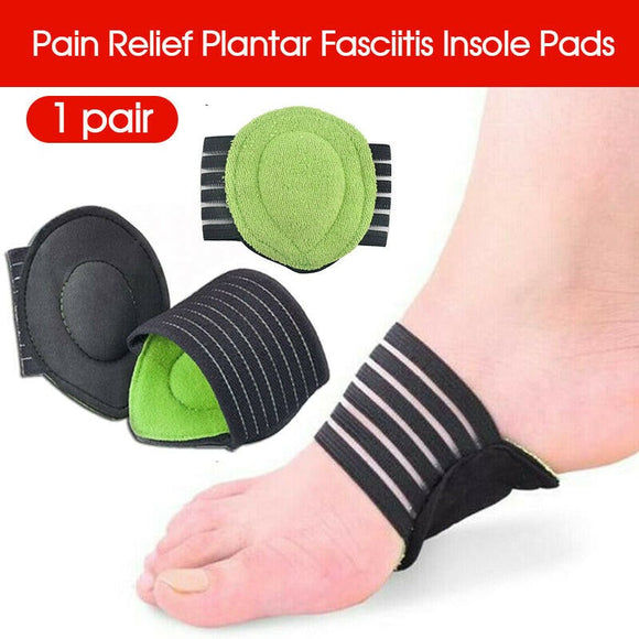 1/2pair Foot Heel Pain Relief Plantar Fasciitis Insole Pads & Arch Support Shoes