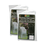 2x Stacking Chair Covers For Easy Cleaning Protect From Dirt Moisture