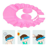 ADJUSTABLE BABY SHOWER CAP KIDS BATH SHAMPOO SHIELD WASH HAIR HAT EAR COVERS