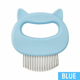 3xRelaxing Cat Comb Massager Pet Grooming Brush Dog Hair Removal Open KnotTool