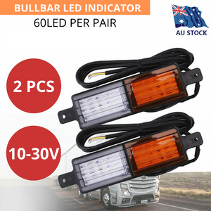 Sealed Bullbar Lights Set Of 2 Front Indicator Park LED Bull Bar Light