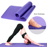 20MM Thick Yoga Mat Pad NBR Nonslip Exercise Fitness Pilate Gym Durable