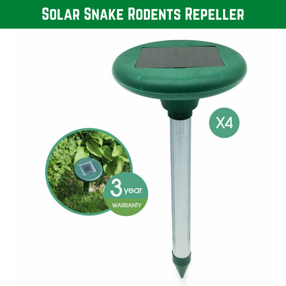 4 x Solar Snake Repeller & Pest Rodent Repellent
