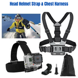 Head Helmet Strap Chest Harness Mount GoPro 9 8 7 6 5 Go Pro Accessorises Chesty