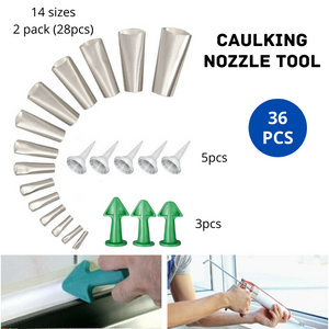 36PCS Silicone Caulking Finisher Tool Scraper Set