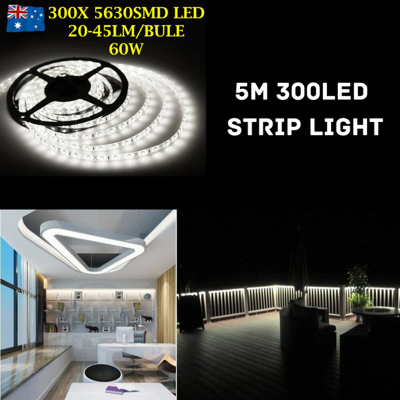 5m Flexible SMD 300LED Strip Lights 12V