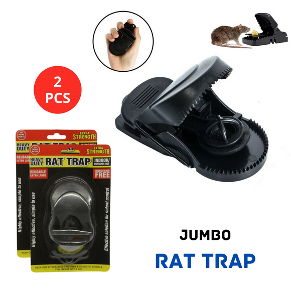 2x Plastic Construction Mouse Traps Jumbo