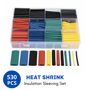 530Pcs Heat Shrink Tubing Tube Cable Insulation Sleeving Set