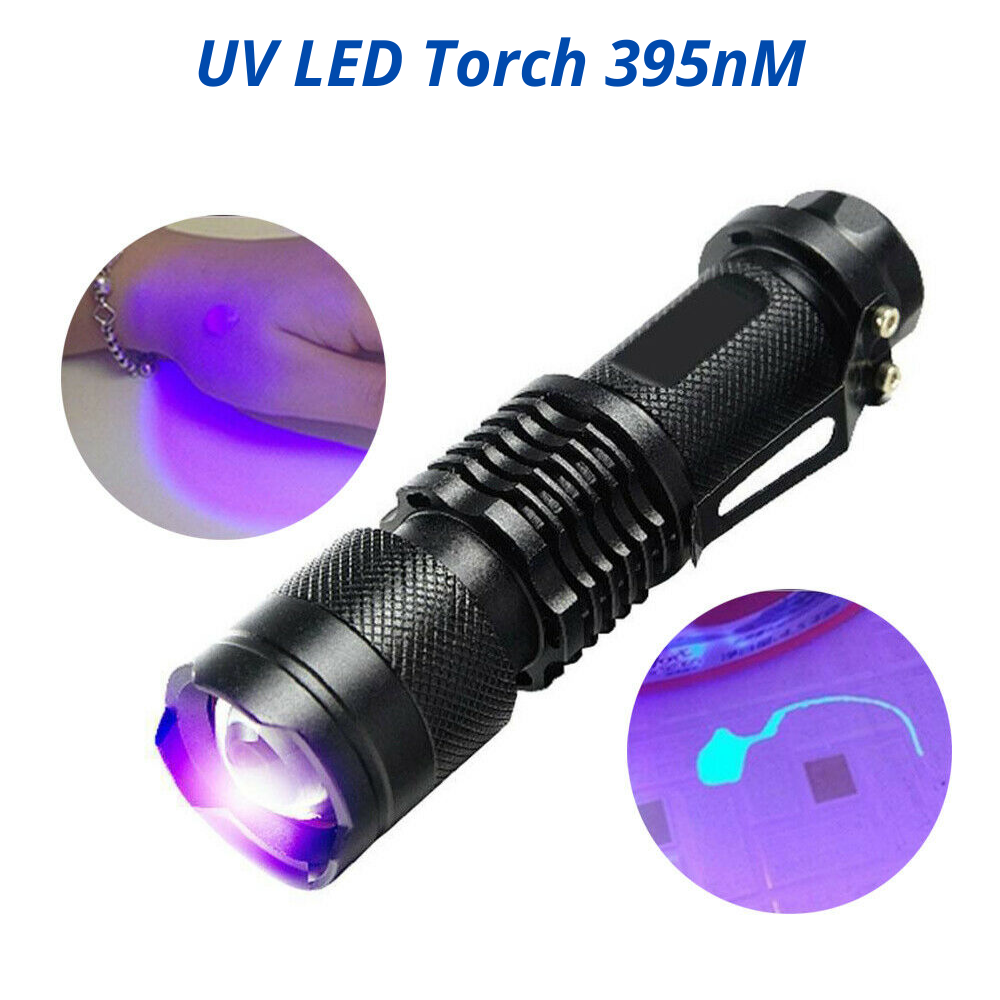 2x UV LED Light 395 nM Inspection Lamp Torch – www.ozoffer.com.au